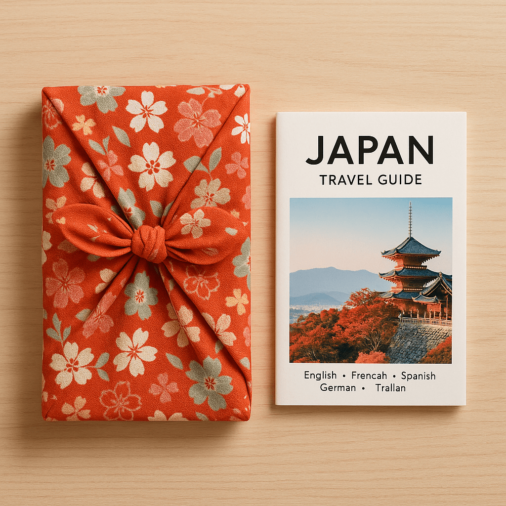 商品01：風呂敷と旅行冊子セット
